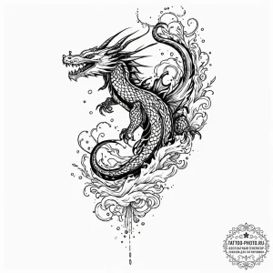 Tattoo sketch a stylized drone silhouette wit... - эскиз тату (№1752658628_0, 16.07.2025 09:37) — tattoo-photo.ru