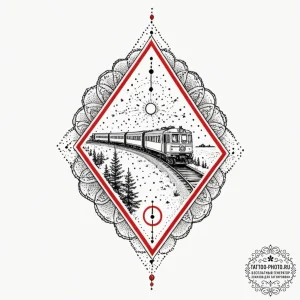 A sketch of the business card with the "silia... - эскиз тату (№1752659585_0, 16.07.2025 09:53) — tattoo-photo.ru
