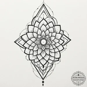 Tattoo design an abstract flow of energy cont... - эскиз тату (№1752663100_0, 16.07.2025 10:51) — tattoo-photo.ru