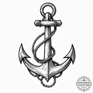 Tattoo design a tiny, symbolic anchor., artis... - эскиз тату (№1752665768_0, 16.07.2025 11:36) — tattoo-photo.ru