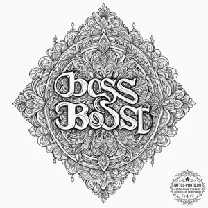 Tattoo sketch a "boss fight" health bar spann... - эскиз тату (№1752671835_0, 16.07.2025 13:17) — tattoo-photo.ru