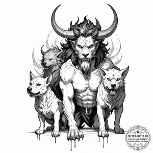 A graphic novel portrait of hades, the greek... - эскиз тату (№1752671991_0, 16.07.2025 13:19) — tattoo-photo.ru
