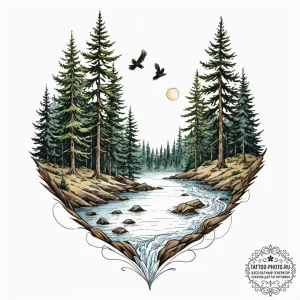 A watercolor sketch of the floating feather f... - эскиз тату (№1752676180_0, 16.07.2025 14:29) — tattoo-photo.ru