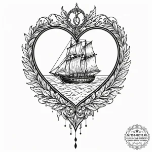 A minimalist tattoo of the needle plunging in... - эскиз тату (№1752676575_0, 16.07.2025 14:36) — tattoo-photo.ru