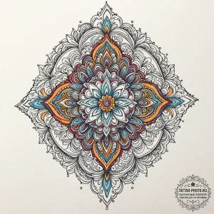 Hero, artistic tattoo sketch, ornamental tatt... - эскиз тату (№1752678321_0, 16.07.2025 15:05) — tattoo-photo.ru