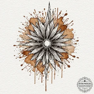 Tattoo design a tiny, abstract representation... - эскиз тату (№1752679256_0, 16.07.2025 15:20) — tattoo-photo.ru