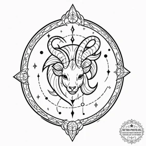 Tattoo design a minimalist symbol conveying t... - эскиз тату (№1752683797_0, 16.07.2025 16:36) — tattoo-photo.ru