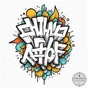 Tattoo sketch a solid wall with a single, sma... - эскиз тату (№1752684117_0, 16.07.2025 16:41) — tattoo-photo.ru