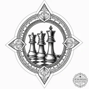 Tattoo design a stylized depiction of a strat... - эскиз тату (№1752686054_0, 16.07.2025 17:14) — tattoo-photo.ru