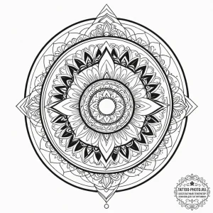 Tattoo design an abstract pattern of overlapp... - эскиз тату (№1752688587_0, 16.07.2025 17:56) — tattoo-photo.ru