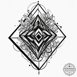 Tattoo design an abstract interpretation of u... - эскиз тату (№1752689077_0, 16.07.2025 18:04) — tattoo-photo.ru