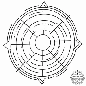 Target, tattoo flash sheet design, black outl... - эскиз тату (№1752692088_0, 16.07.2025 18:54) — tattoo-photo.ru
