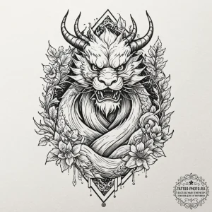 A tattoo sketch of a leshy, the forest spirit... - эскиз тату (№1752692167_0, 16.07.2025 18:56) — tattoo-photo.ru