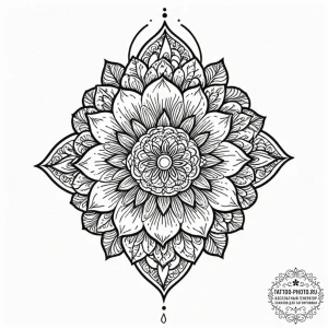 Tattoo design a dramatic blackwork design wit... - эскиз тату (№1752695627_0, 16.07.2025 19:53) — tattoo-photo.ru