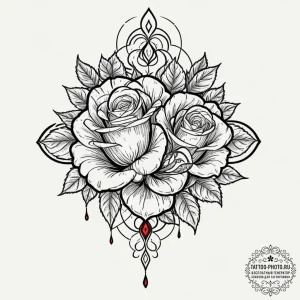 Tattoo design: a minimalist lunitsa, resembli... - эскиз тату (№1752695867_0, 16.07.2025 19:57) — tattoo-photo.ru