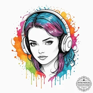 Tattoo sketch a "game sound" wave pattern ema... - эскиз тату (№1752699478_0, 16.07.2025 20:57) — tattoo-photo.ru