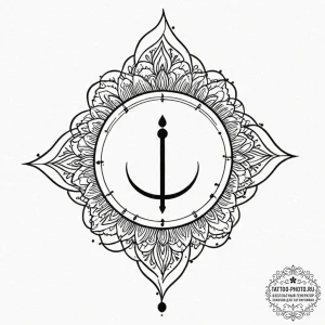 Tattoo sketch a subtle symbol (e.g., a semico... - эскиз тату (№1752701895_0, 16.07.2025 21:38) — tattoo-photo.ru