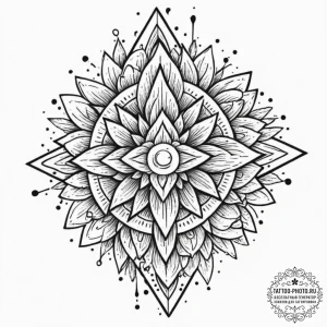 Tattoo design an abstract digital noise patte... - эскиз тату (№1752703220_0, 16.07.2025 22:00) — tattoo-photo.ru