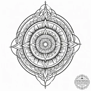Tattoo design an ornate fantasy book with a h... - эскиз тату (№1752705495_0, 16.07.2025 22:38) — tattoo-photo.ru