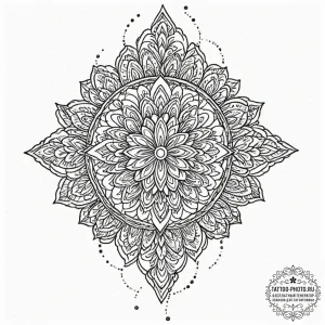 Tattoo design a delicate lace border with mic... - эскиз тату (№1752707704_0, 16.07.2025 23:15) — tattoo-photo.ru