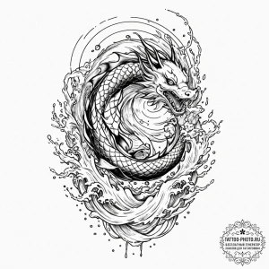 Tattoo design a cyberpunk cityscape made of s... - эскиз тату (№1752708568_0, 16.07.2025 23:29) — tattoo-photo.ru