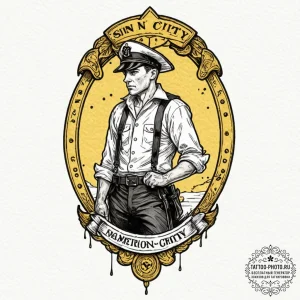 A watercolor tattoo of the yellow blood in si... - эскиз тату (№1752710524_0, 17.07.2025 00:02) — tattoo-photo.ru