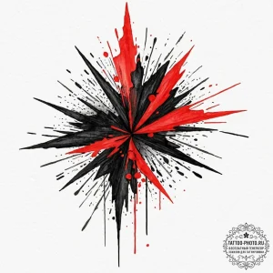 Tattoo sketch an abstract representation of a... - эскиз тату (№1752712318_0, 17.07.2025 00:31) — tattoo-photo.ru