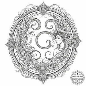 Tattoo design an abstract representation of t... - эскиз тату (№1752714943_0, 17.07.2025 01:15) — tattoo-photo.ru