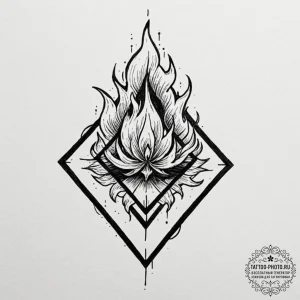 A tattoo sketch of the svarog's square symbol... - эскиз тату (№1752715863_0, 17.07.2025 01:31) — tattoo-photo.ru