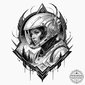 (проход 3: криминал, триллер и sci-fi), conce... - эскиз тату (№1752717894_0, 17.07.2025 02:04) — tattoo-photo.ru