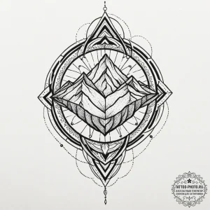 Tattoo design an abstract pattern of overlapp... - эскиз тату (№1752718904_0, 17.07.2025 02:21) — tattoo-photo.ru