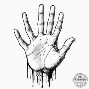 A sketch of thing from wednesday, the disembo... - эскиз тату (№1752723140_0, 17.07.2025 03:32) — tattoo-photo.ru