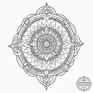 Handcuffs, tattoo drawing outline, geometric... - эскиз тату (№1752724970_0, 17.07.2025 04:02) — tattoo-photo.ru