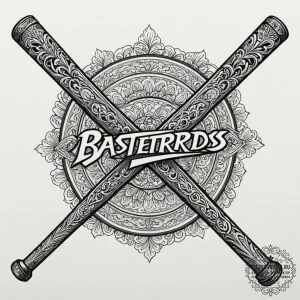 A neo-traditional tattoo of the "basterds" ba... - эскиз тату (№1752726778_0, 17.07.2025 04:32) — tattoo-photo.ru