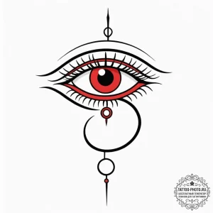 Eye of ra, tattoo drawing outline, black and... - эскиз тату (№1752729802_0, 17.07.2025 05:23) — tattoo-photo.ru