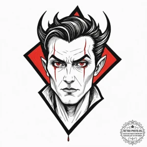 A sketch of colin robinson, the energy vampir... - эскиз тату (№1752733080_0, 17.07.2025 06:18) — tattoo-photo.ru