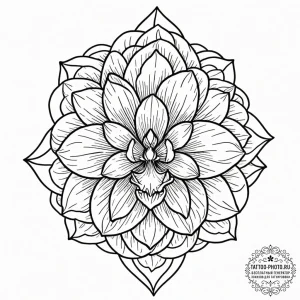 Orchid, tattoo flash sheet design, on a clean... - эскиз тату (№1752734121_0, 17.07.2025 06:35) — tattoo-photo.ru