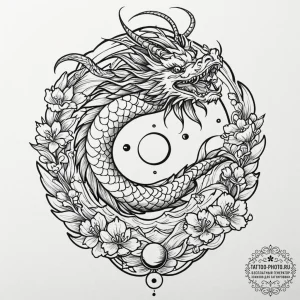 Tattoo sketch a zodiac glyph with its ruling... - эскиз тату (№1752737762_0, 17.07.2025 07:36) — tattoo-photo.ru