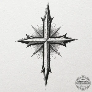 Tattoo design a single, small, unadorned cros... - эскиз тату (№1752742382_0, 17.07.2025 08:53) — tattoo-photo.ru