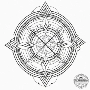 Tattoo sketch a sagittarius arrow, very fine... - эскиз тату (№1752743318_0, 17.07.2025 09:08) — tattoo-photo.ru