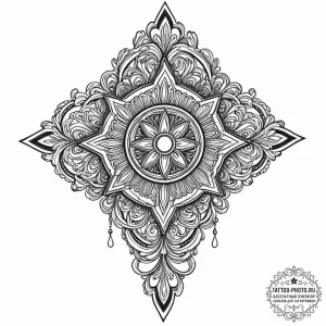 Tattoo design a medal of honor or a significa... - эскиз тату (№1752748844_0, 17.07.2025 10:40) — tattoo-photo.ru