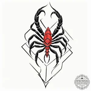 Tattoo design a scorpio scorpion composed of... - эскиз тату (№1752753194_0, 17.07.2025 11:53) — tattoo-photo.ru