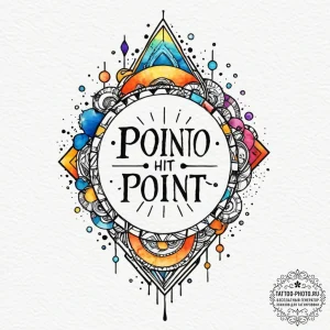 Tattoo design a glowing "hit point" counter i... - эскиз тату (№1752756781_0, 17.07.2025 12:53) — tattoo-photo.ru