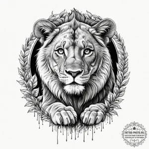 Tattoo sketch the glyph for leo (5th house) w... - эскиз тату (№1752757981_0, 17.07.2025 13:13) — tattoo-photo.ru