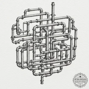 Tattoo sketch a network of strong, interconne... - эскиз тату (№1752768615_0, 17.07.2025 16:10) — tattoo-photo.ru