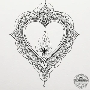 Tattoo sketch a burning candle with a wisp of... - эскиз тату (№1752771386_0, 17.07.2025 16:56) — tattoo-photo.ru