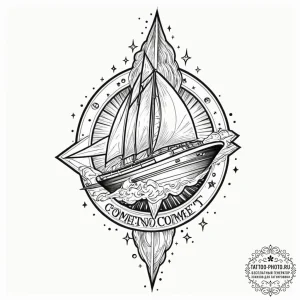 Tattoo design a tiny, sparkling comet., tatto... - эскиз тату (№1752779398_0, 17.07.2025 19:09) — tattoo-photo.ru