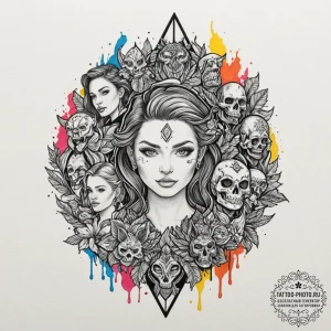 р“сђсѓрїрїр° 7: character archetypes & iconic... - эскиз тату (№1752779554_0, 17.07.2025 19:12) — tattoo-photo.ru