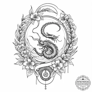 Tattoo design a scorpio scorpion with the "de... - эскиз тату (№1752780501_0, 17.07.2025 19:28) — tattoo-photo.ru