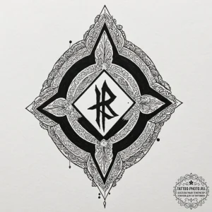 54. tattoo sketch: a rune appearing as if mag... - эскиз тату (№1752782910_0, 17.07.2025 20:08) — tattoo-photo.ru